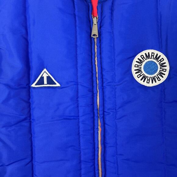 Vintage Avon Sportswear Mens Patched Nylon Zip Up Vest Size Large Retro Outdoor - Picture 2 of 10